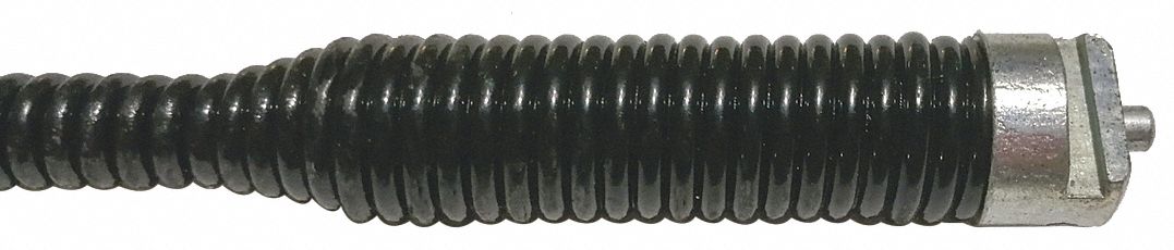 Drain Cleaning Cable: 3/8 in Dia., 35 ft Lg., Hollow Core, Coupling, 2 in Max. Pipe Dia.