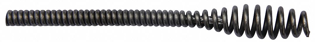Drain Cleaning Cable: 5/16 in Dia., 50 ft Lg., Hollow Core, Bulb Auger, 2 in Max. Pipe Dia.