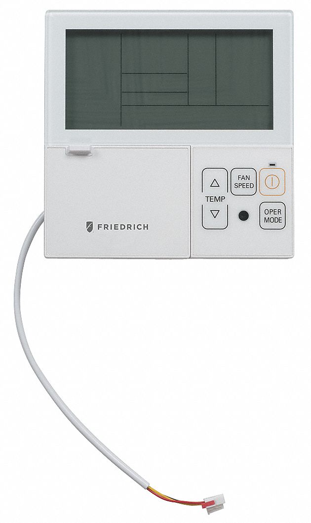 Digital Wall Mounted Controller, For Use With All Friedrich Ductless Split Systems Grainger