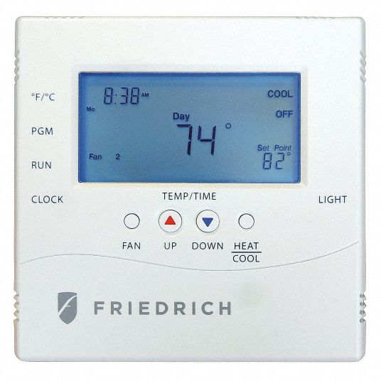 FRIEDRICH Wireless Wall Thermostat, For Use With Friedrich Kuhl Models