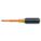 INSULATED SQUARE SCREWDRIVER, #1 TIP SIZE, 8 1/4 IN OVERALL L, 4 IN SHANK L