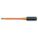 INSULATED SLOTTED SCREWDRIVER, 3/8 IN TIP SIZE, 13 1/4 IN OVERALL L, 8 IN SHANK L