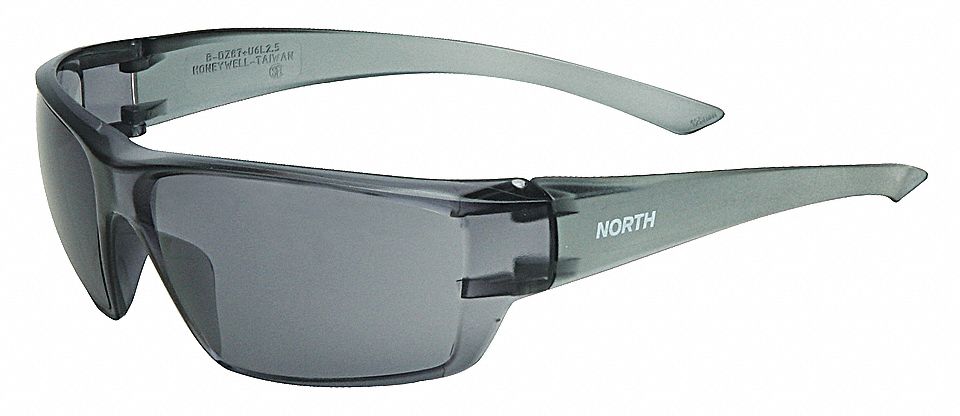 LUNETTES SÉCURITÉ UNISEXE, RÉSISTANCE AUX RAYURES/PROTECTION UV, CSA/ANSI, LENTILLE TSR GRISE, PC