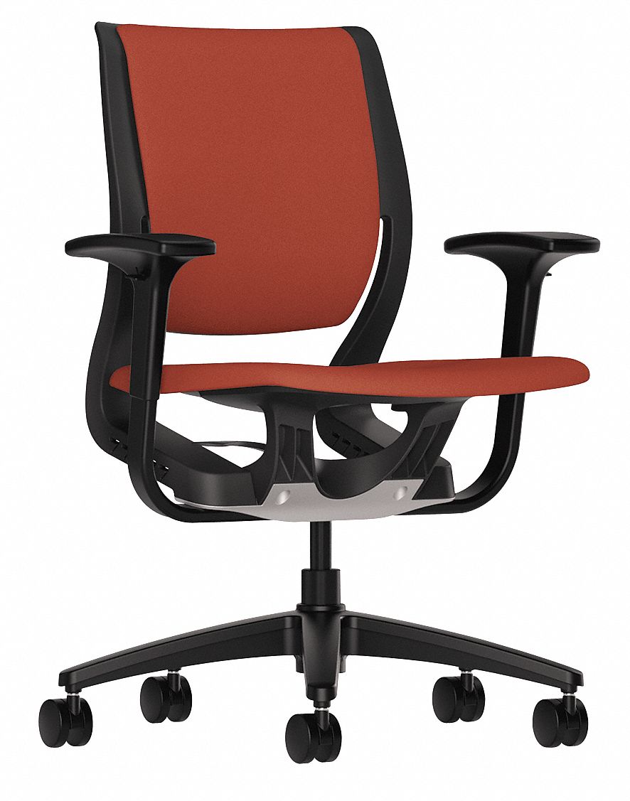 HON Work/Task Chair,Poppy/Onyx   Office and Drafting Chairs   22XV68|HONRW101ONCU42