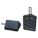 WHEEL CHOCK, RUBBER, 8 IN OVERALL L, 10 IN OVERALL W, 5½ IN OVERALL H, 1 CHOCK, BLACK, RUBBER