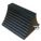 WHEEL CHOCK, RUBBER, 8 IN OVERALL L, 9 IN OVERALL W, 5½ IN OVERALL H, 1 CHOCK, BLACK, RUBBER