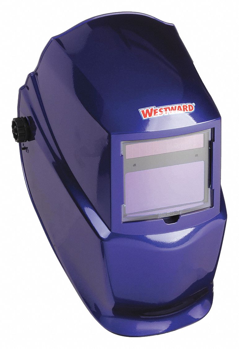 AUTO-DARKENING WELDING HELMET, 2 ARC SENSORS, BL, W10, 3.82 X 1.85 IN, ANALOG, NYLON