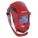 AUTO-DARKENING WELDING HELMET, 2 ARC SENSORS, GRAPHICS, BLK/RED/WHITE, W9-13, ANALOG