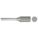 CARBIDE BUR, CYLINDRICAL, 3/8 IN, DOUBLE CUT