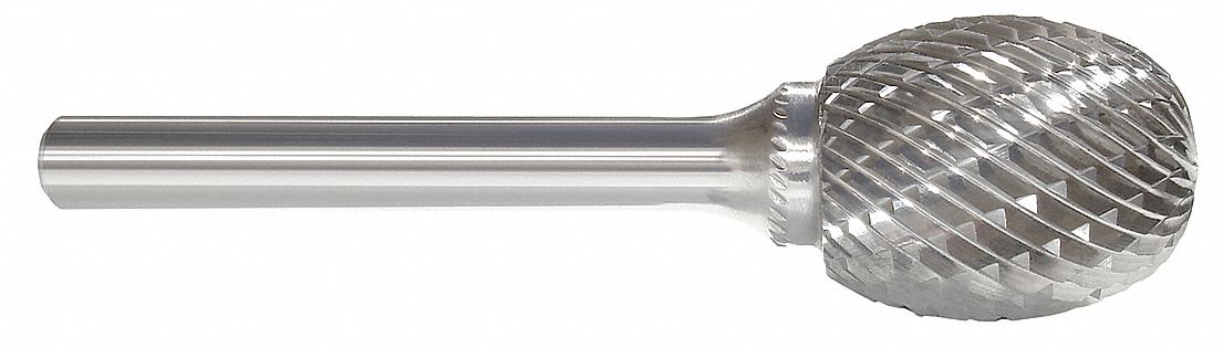 CARBIDE BUR, OVAL, 1/4 IN, DOUBLE CUT, SE-1