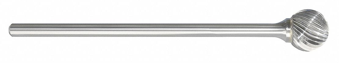 ●MAHDI MOBB MONSTER CARBIDE BUR, BALL SHAPE, 1/4 IN, SINGLE CUT - 30697
