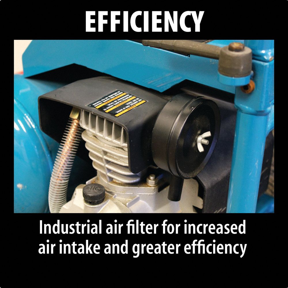 MAKITA Portable Air Compressor Oil Lubricated, 5.2 gal, Hot Dog, 3 hp