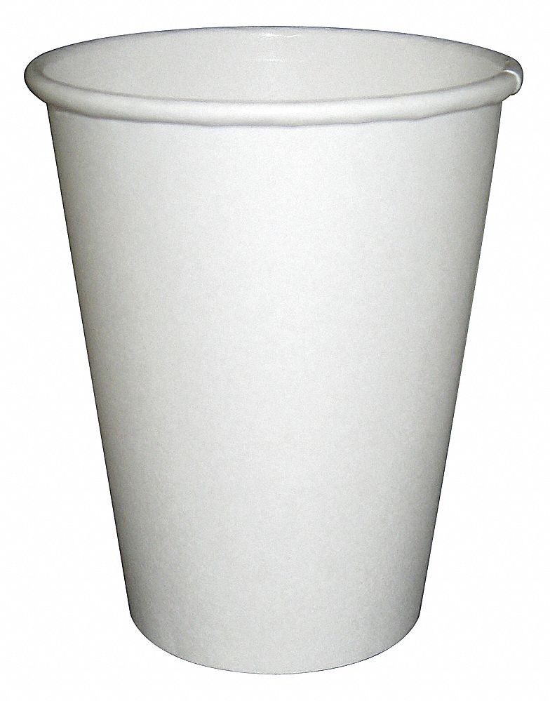 DISPOSABLE HOT CUP,16 OZ.,WHITE,PK1000