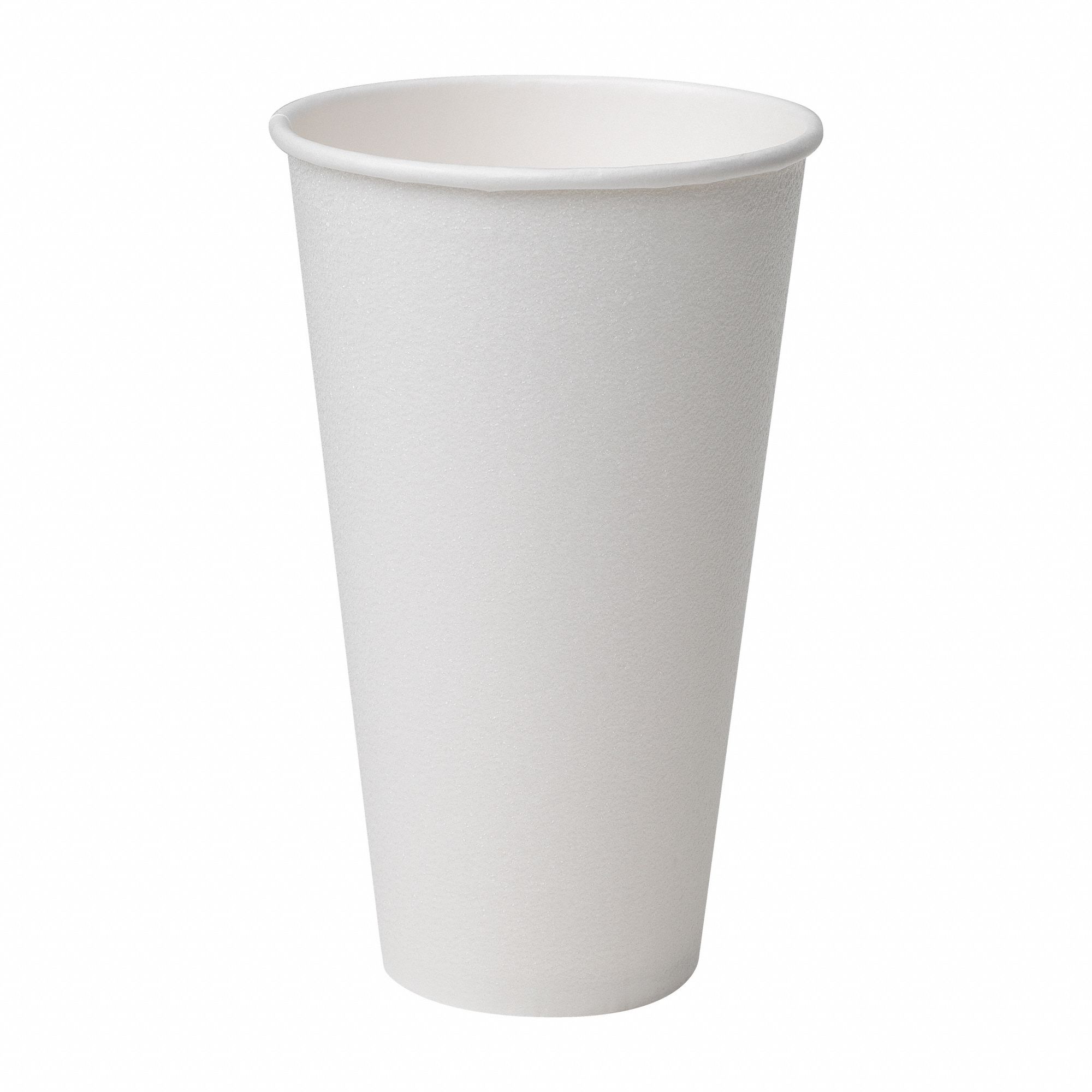 DIXIE, 16 oz Capacity, White, Disposable Hot Cup 22YJ685356W Grainger