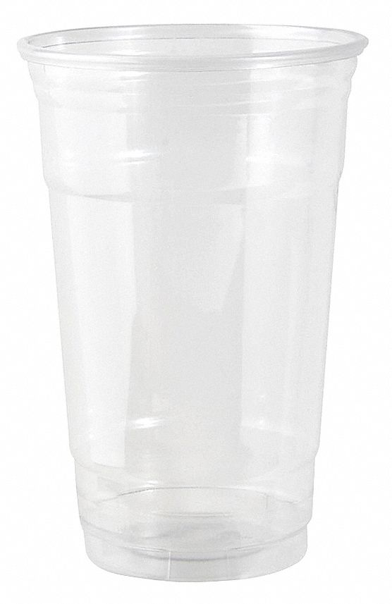 DIXIE 20 oz Plastic Disposable Cold Cup, Clear, 1000 PK