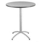 BISTRO TABLE,ROUND,42 IN H,GRAY