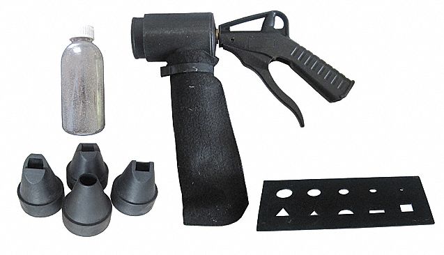 SPEEDAIRE Sandblasting Gun Kit, Includes Bag, Template, (4) Rubber