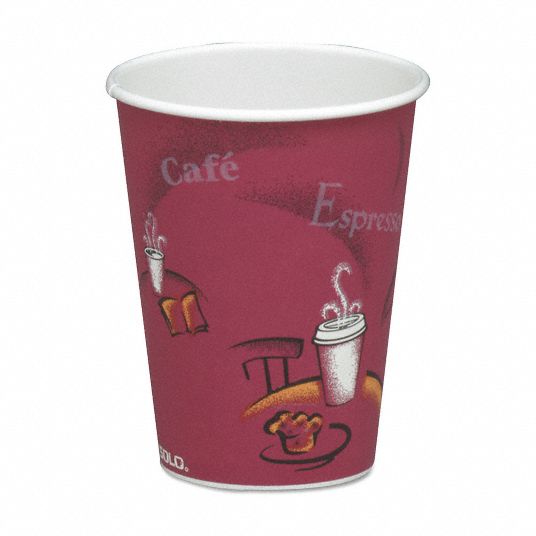 Solo Cup 8 Oz Paper Disposable Hot Cup Brown 1000 Pk 22yl24378si 0041 Grainger 1391