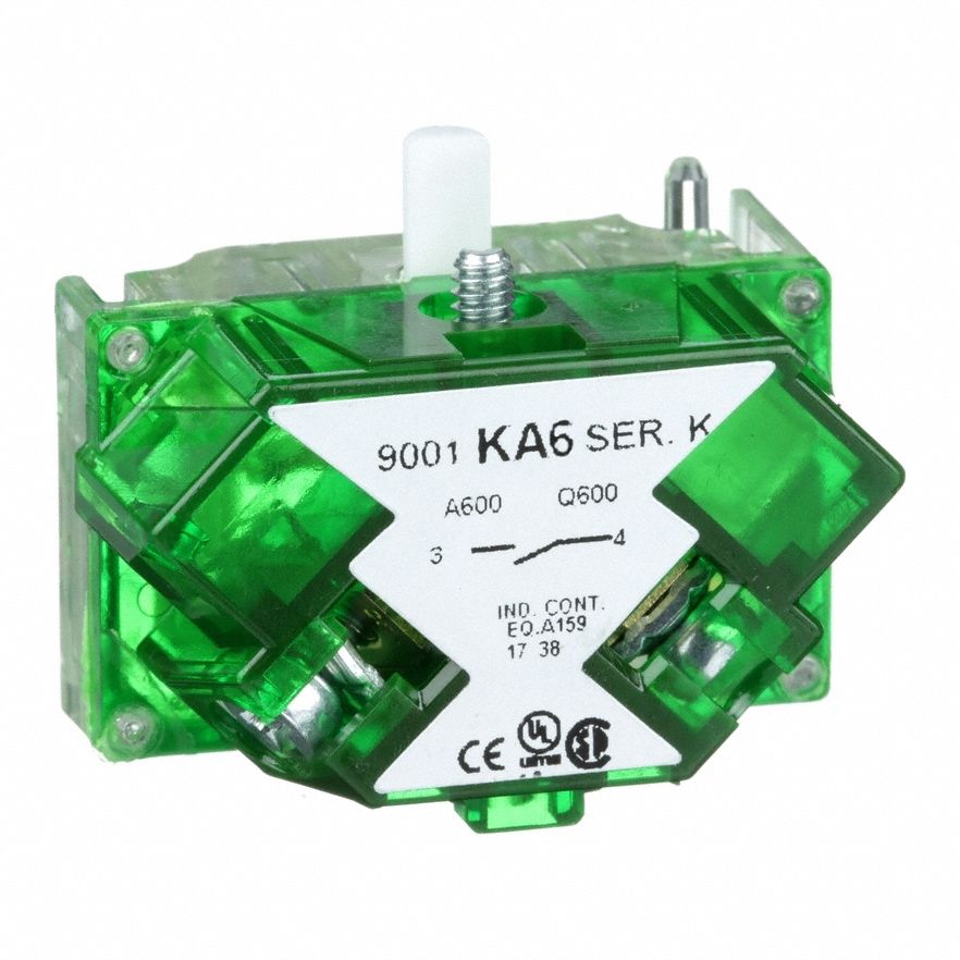 Contact Block: 30 mm Panel Mounting Size, 1NO, Momentary/Early Make