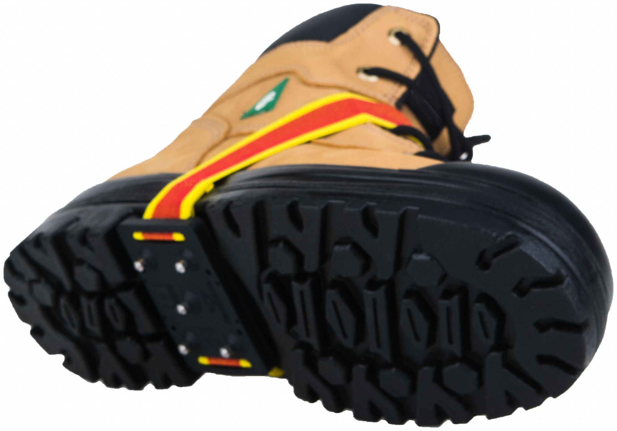 Traction Device: Mid-Sole Footwear Coverage, Rubber, Stud, 3 in L x 2-1/8 in W x 5/8 in H, 1 PR