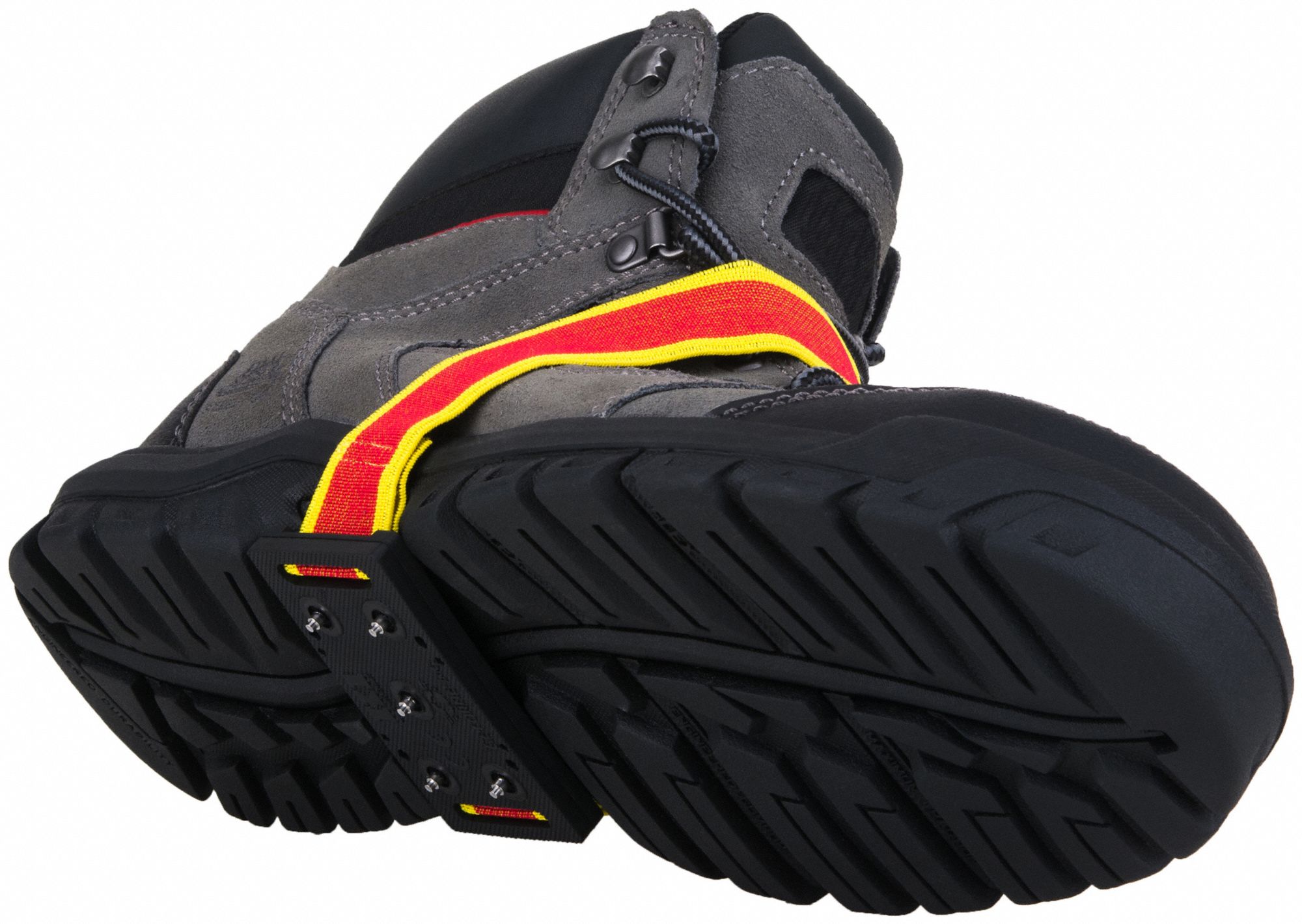 Traction Device: Mid-Sole Footwear Coverage, Rubber, Stud, 3 in L x 1-3/4 in W x 1/2 in H, 1 PR