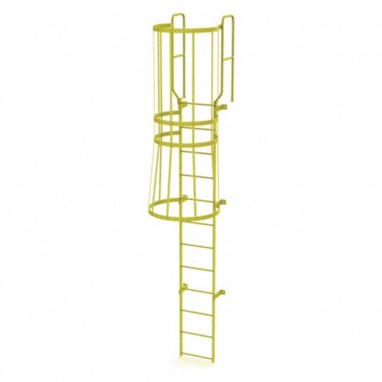 TRI-ARC, 1 Sections, Ladder,Steel,WalkThru Fixed Cage,12-Rung - 231D60 ...