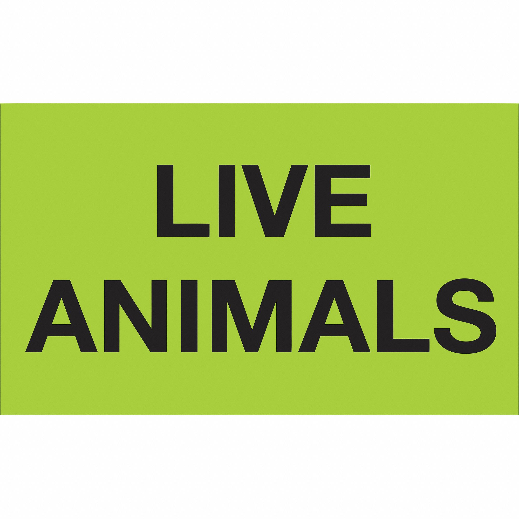 Label, Live Animals, 3x5": 500 PK