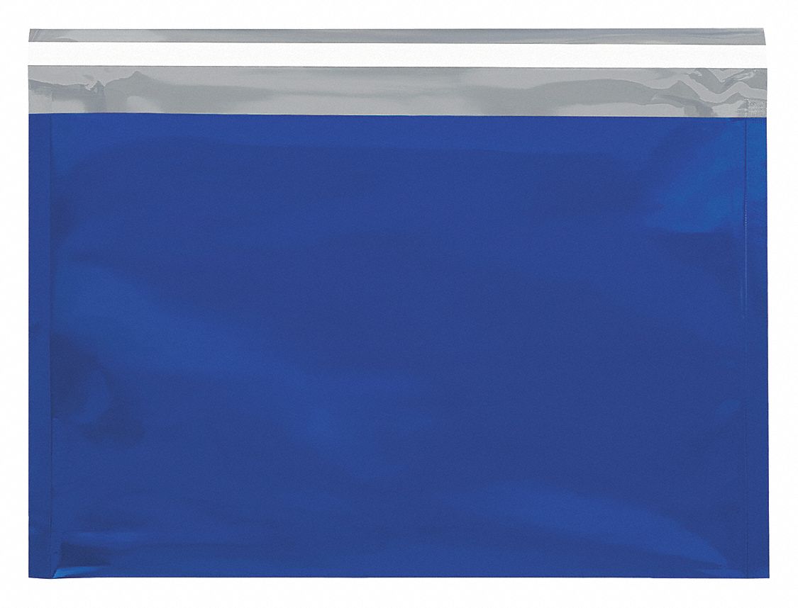 Mtlc Glamour Mailer, 9-1/2x12-3/4", Blu, Package Quantity 250: 250 PK