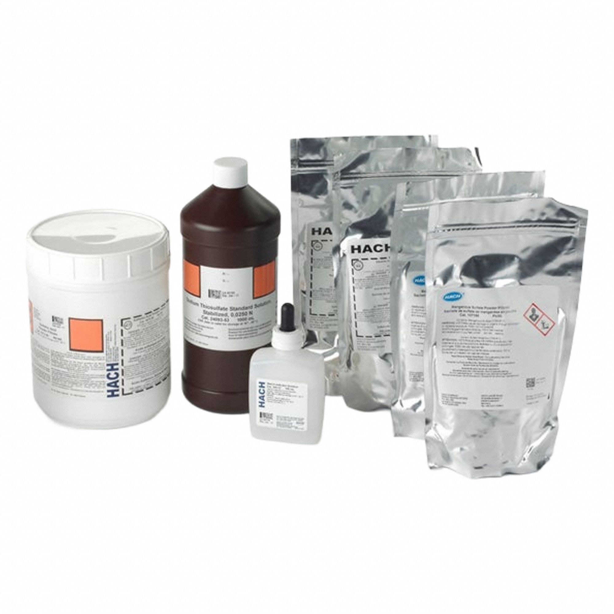 HACH, 300 mL Volume, Upto 10 mg/L, Dissolved Oxygen Reagent Set ...