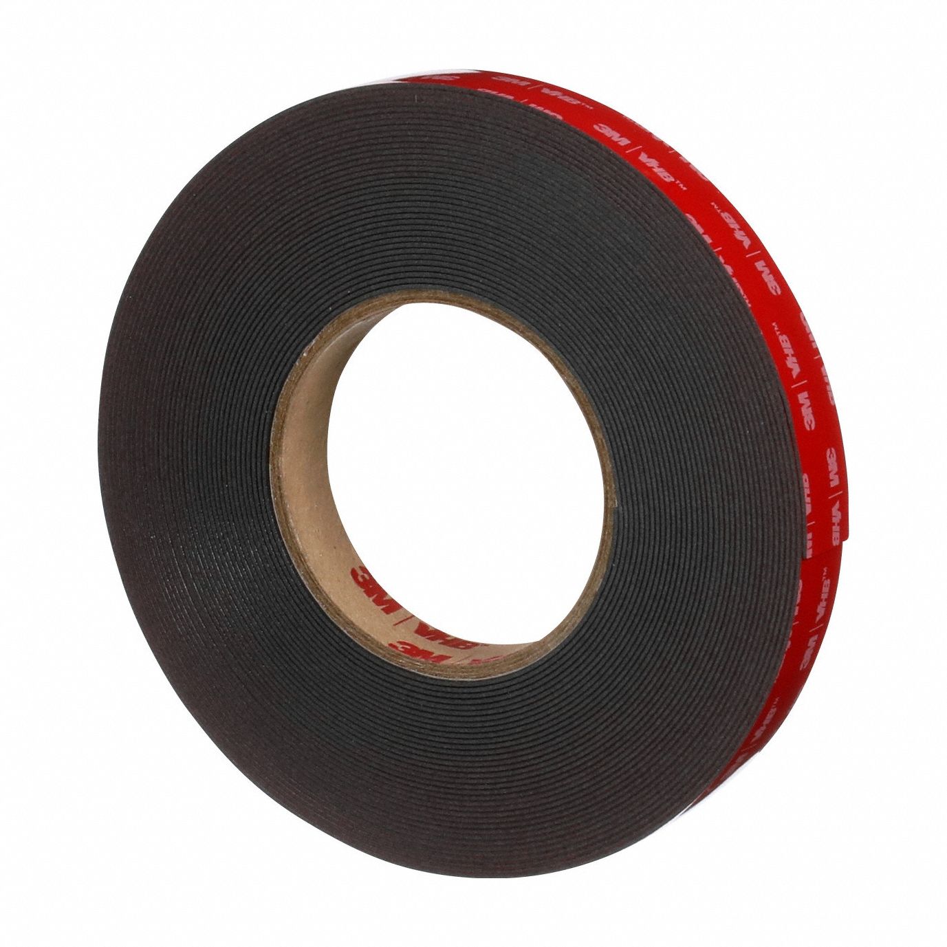Foam Tape Black 36 yd L 1 in W