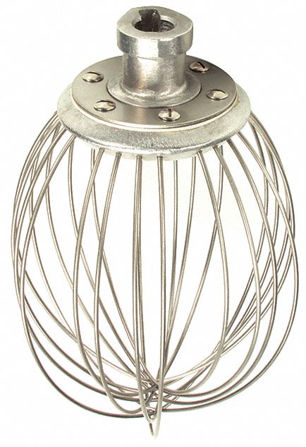 Whip, 12 qt., Stainless Steel: Fits Hobart Brand, For A120/FMS20/FMS30/FMS40/FMS60
