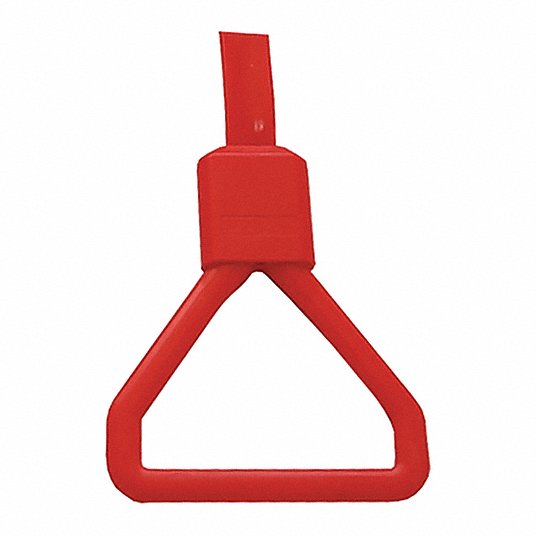 Grab Handle, Red, Closed: Fits Willshire Brand, 10 PK