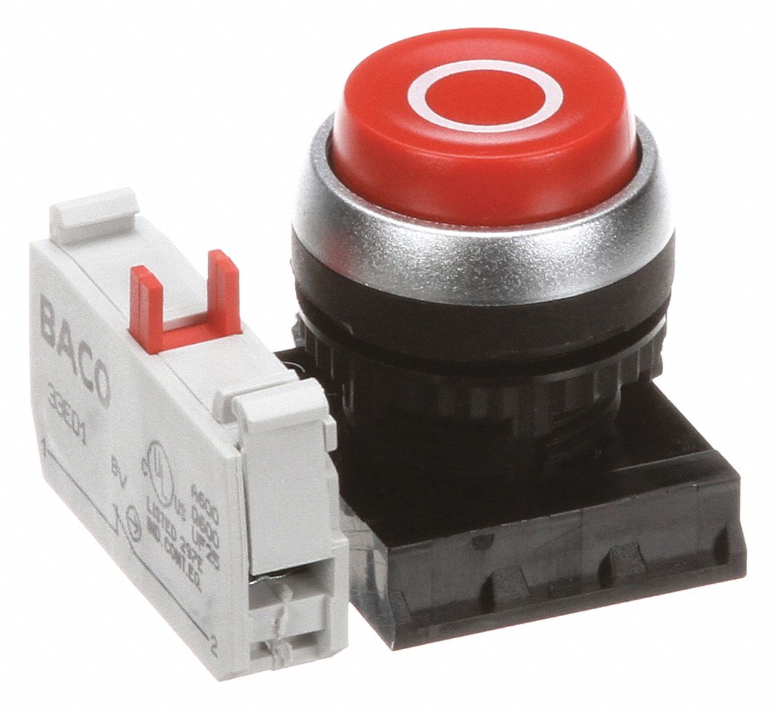 Button Stop Assembly: Fits Hobart Brand, For FP100/FP100C/FP300/FP300C/FP350/FP350C