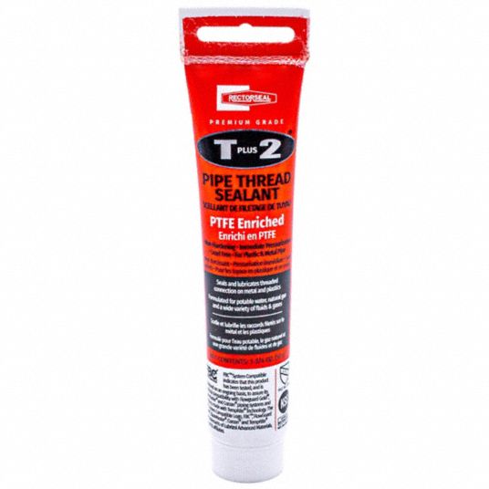 RECTORSEAL, T Plus 2, 1.8 fl oz, Pipe Thread Sealant 4YRW423710