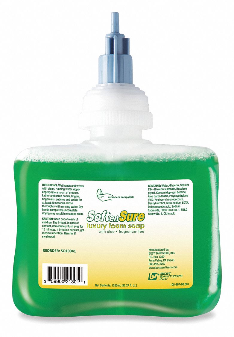 Luxury Foam Soap w/Aloe 1.25L PK6