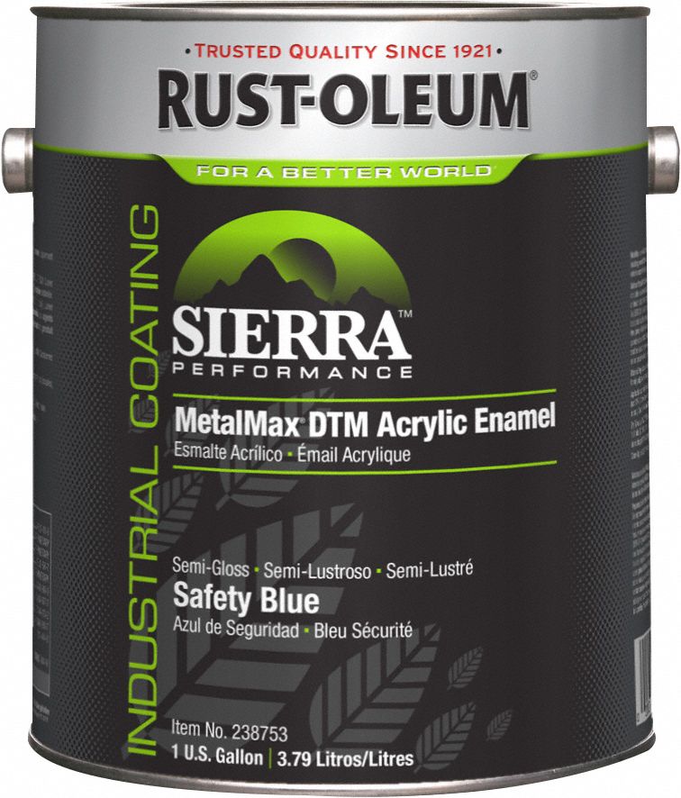 PERFORMANCE COATING PAINT, SIERRA PERFORMANCE METALMAX, URETHANE FLOOR COATINGS, WATER, BASE, SAFETY BLUE, 1 GALLON