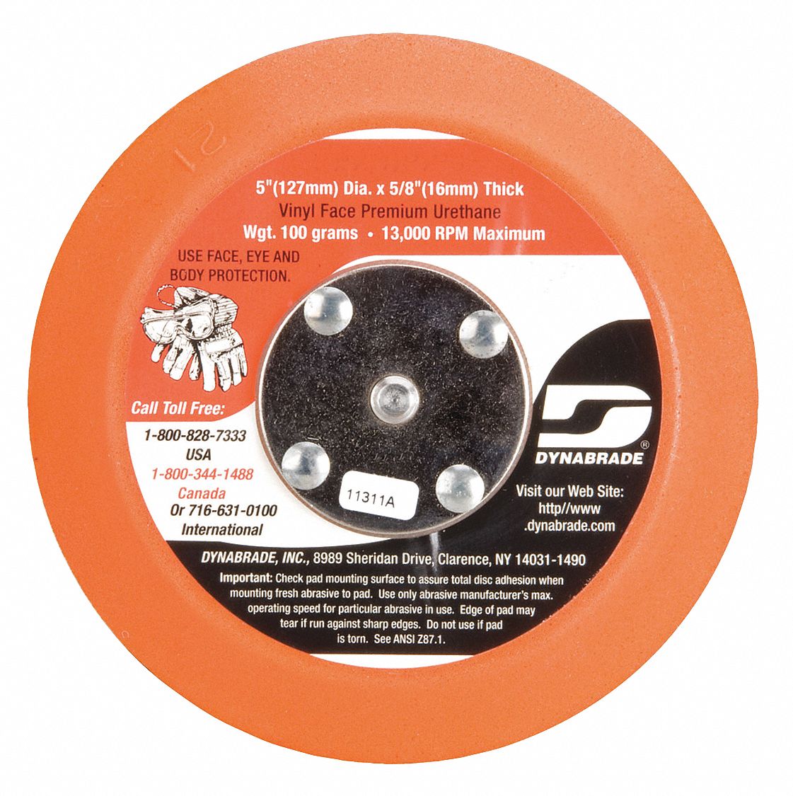 Non-Vacuum, Disc Pad, 5" dia.