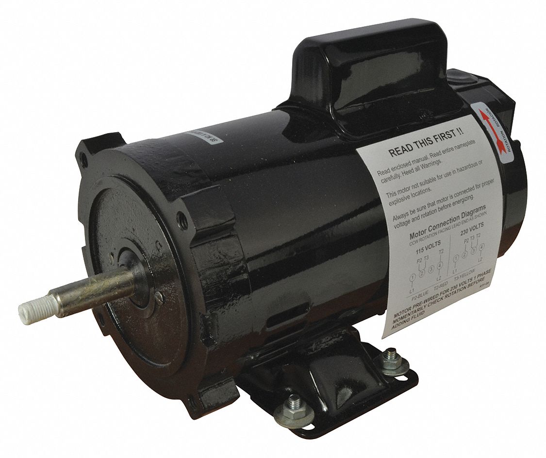 MOTOR,3/4 HP, 115/230V AC,ODP,1 PHASE