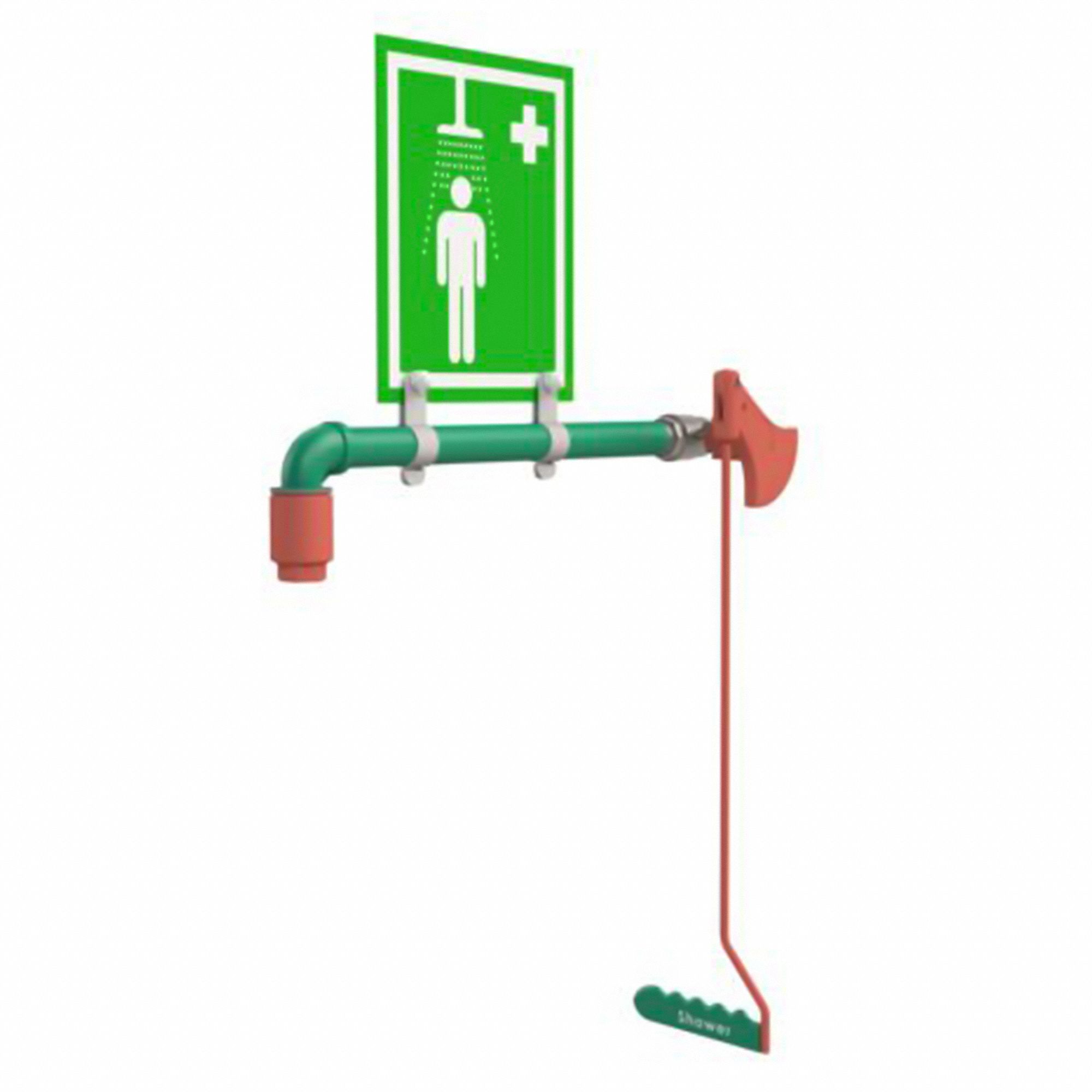 Plumbed Shower: Wall