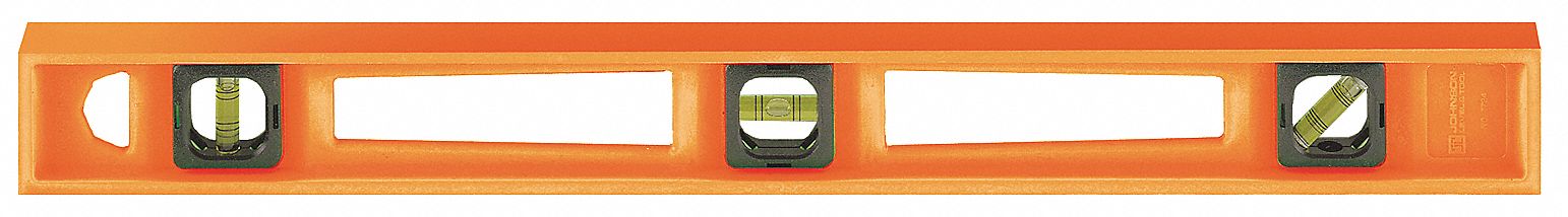 LEVEL,PLASTIC,48 IN L,3 VIALS,ORANGE