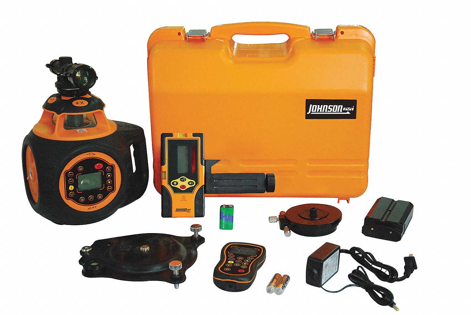 JOHNSON, 2 Beams, 1 Dots, Rotary Laser Kit 23J474406582 Grainger