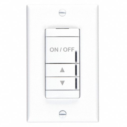 SENSOR SWITCH Digital Wall Switch: Digital Wall Switch, 3 Buttons, 12 to  24V DC, White