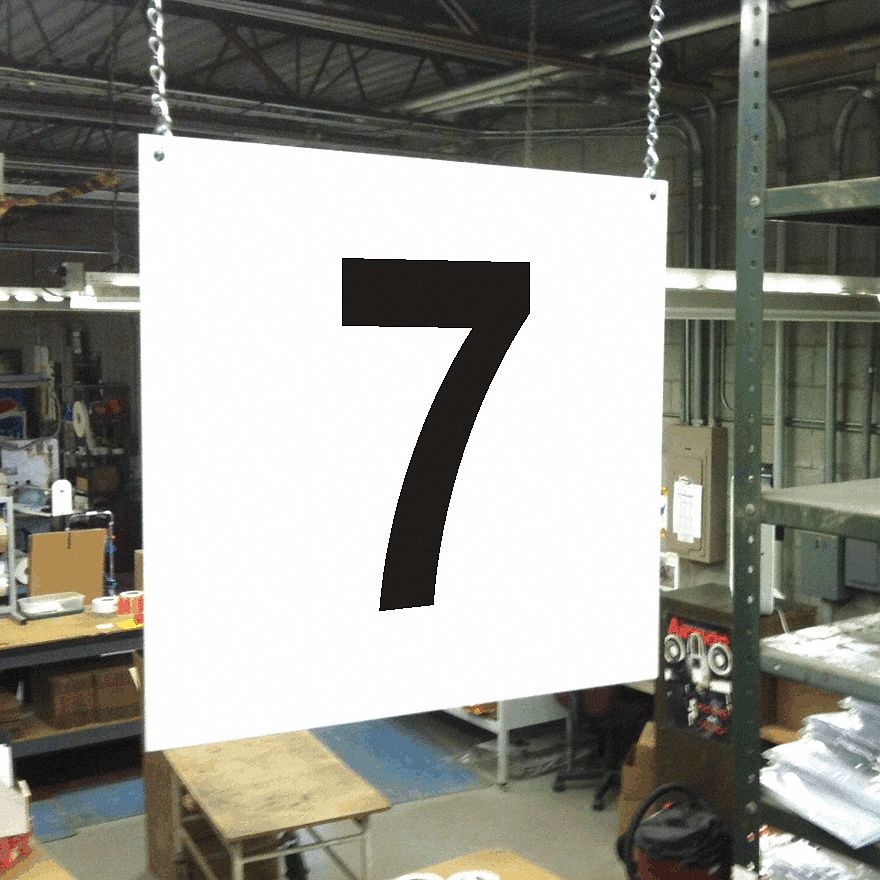 Hanging Aisle Sign, Legend 7