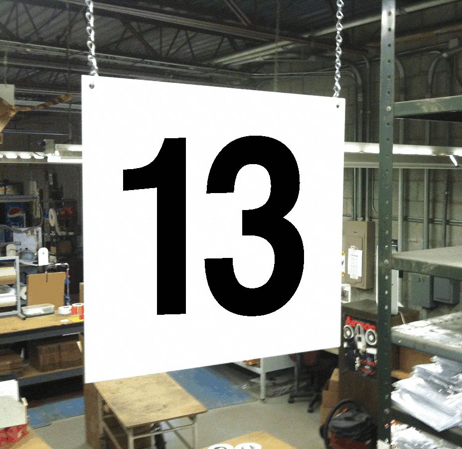 Hanging Aisle Sign, Legend 13