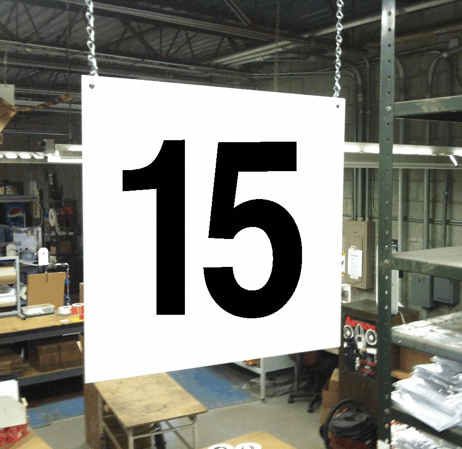 Hanging Aisle Sign, Legend 15