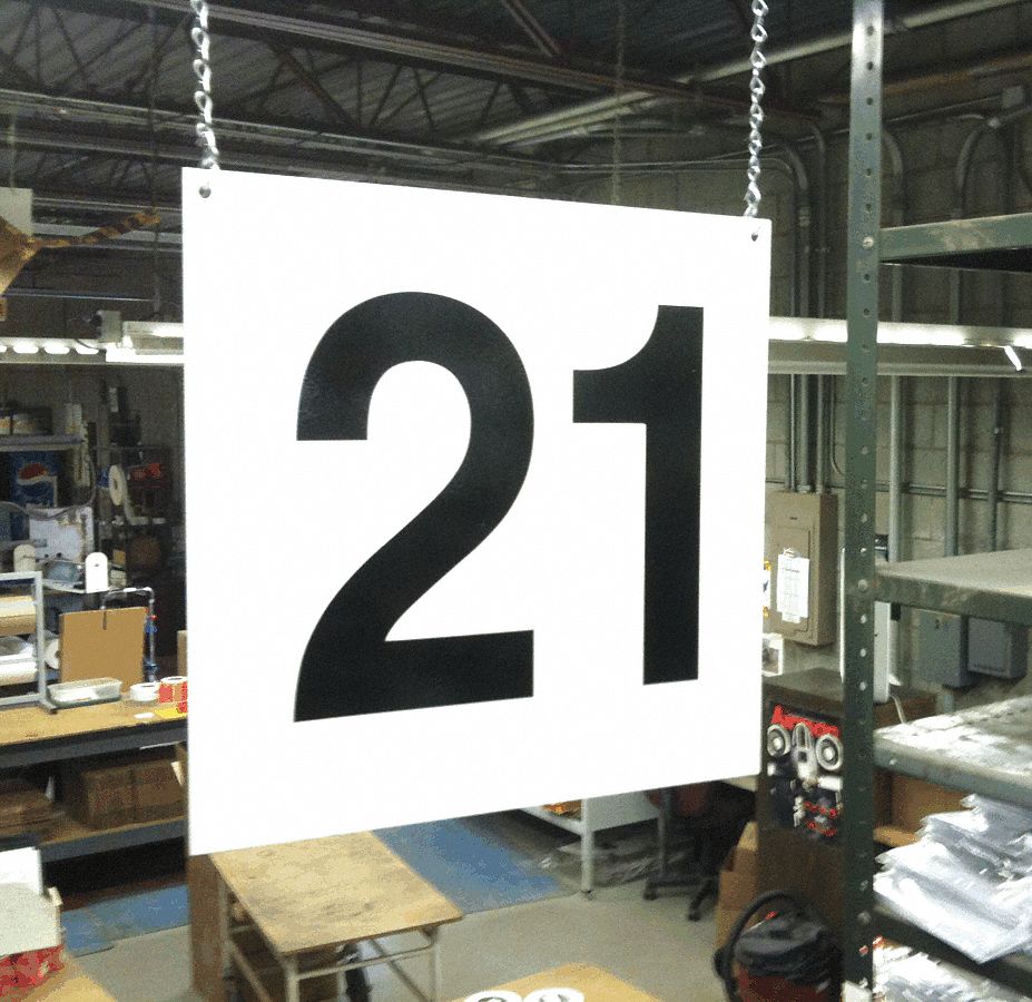 Hanging Aisle Sign, Legend 21