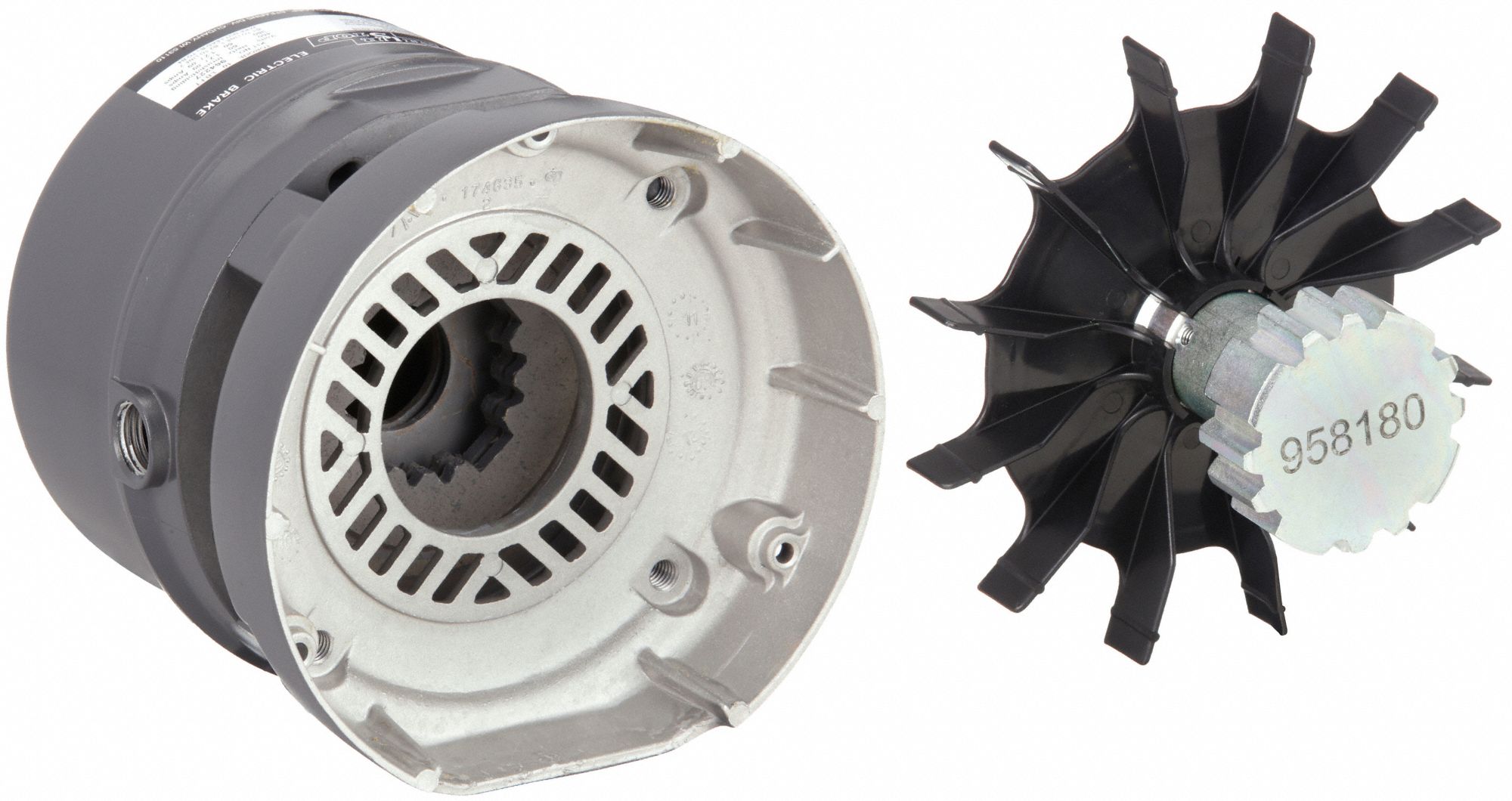 U.S. MOTORS, End Mount Disc, 230/460V AC, Brake - 23J947
