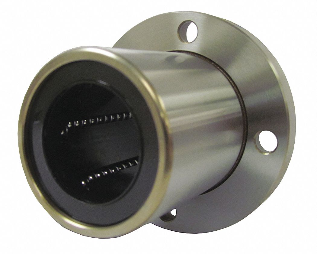 LINEAR ROUND FLANGE MOUNT BEARING,SILVER