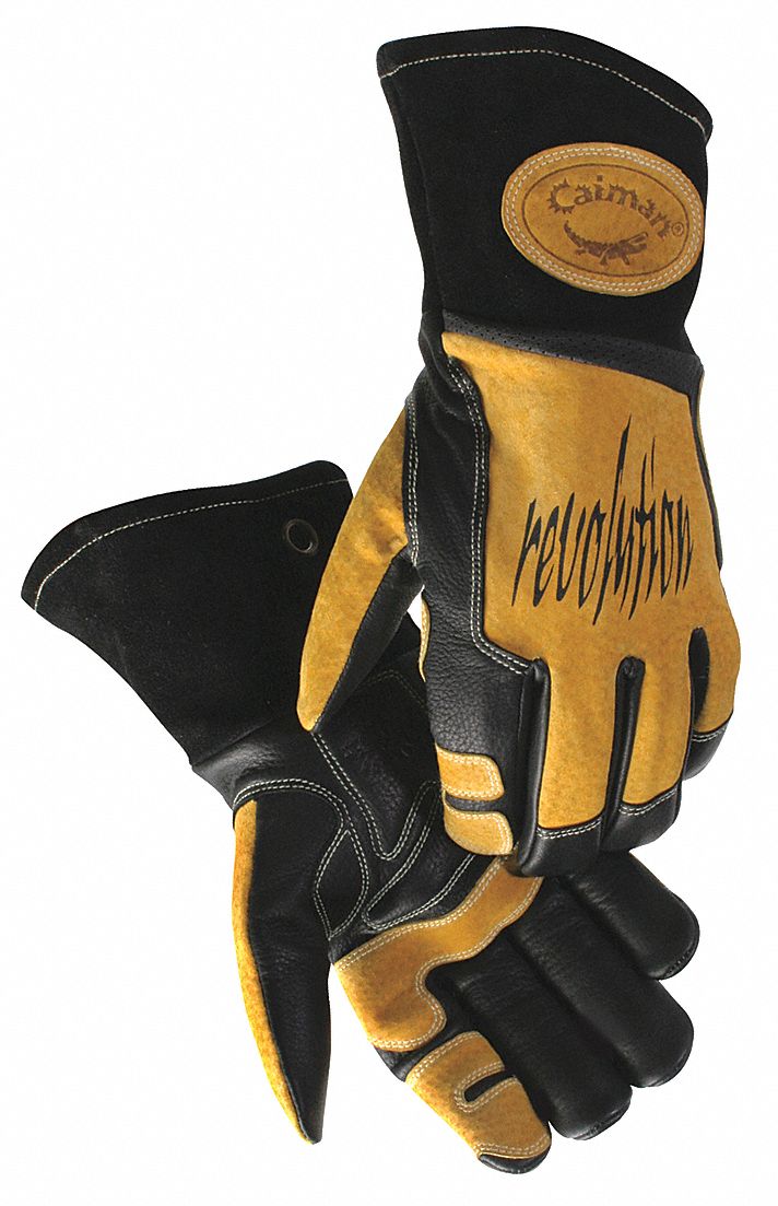 CAIMAN Welding Gloves, L, 1 PR 23J98818325 Grainger