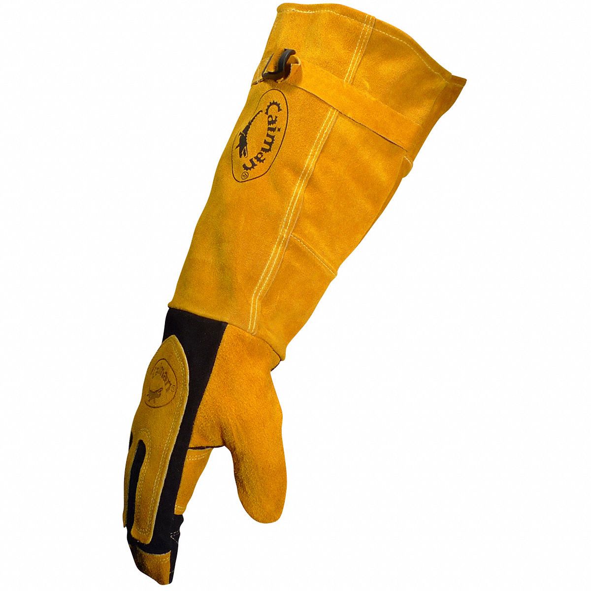 CAIMAN Welding Gloves Wing Thumb, Extended Gauntlet Cuff, Premium
